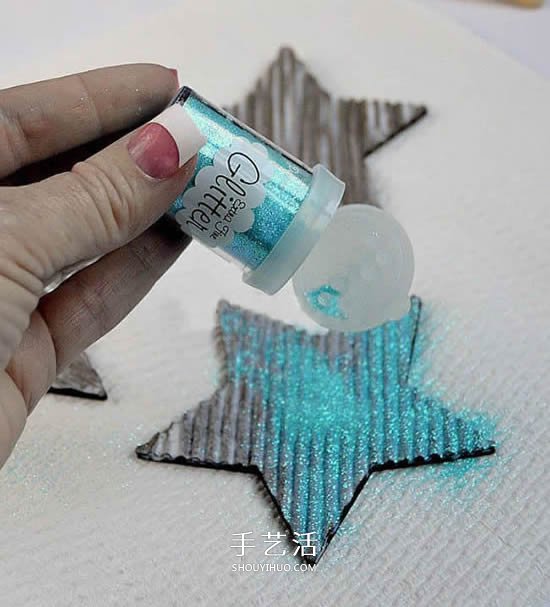 简单又漂亮圣诞星星DIY 自制圣诞树挂饰星星 -  www.shouyihuo.com