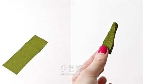 皱纹纸月季花手工制作 月季用皱纹纸做的教程 -  www.shouyihuo.com