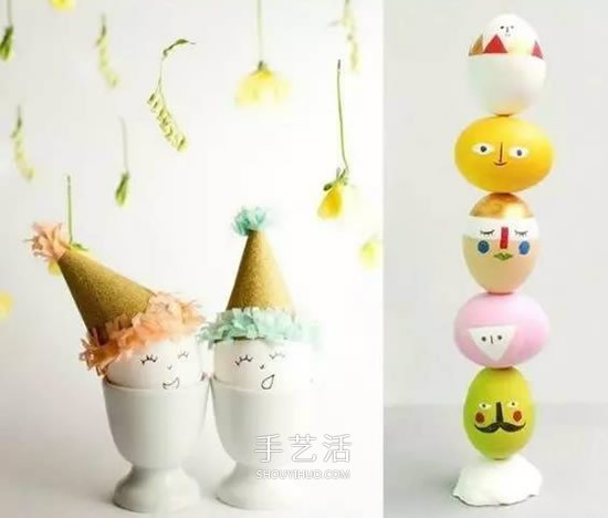 画蛋壳的可爱图片大全 创意蛋壳手工制作作品 -  www.shouyihuo.com