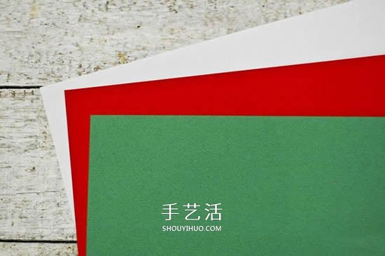 圣诞花环贺卡制作方法 简单自制圣诞贺卡教程 -  www.shouyihuo.com