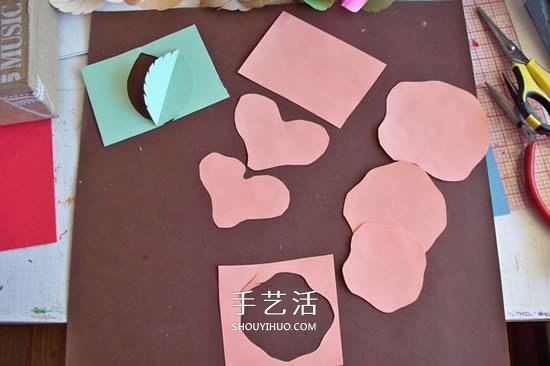 卡纸玫瑰花的做法图解 简单彩色纸玫瑰制作 -  www.shouyihuo.com