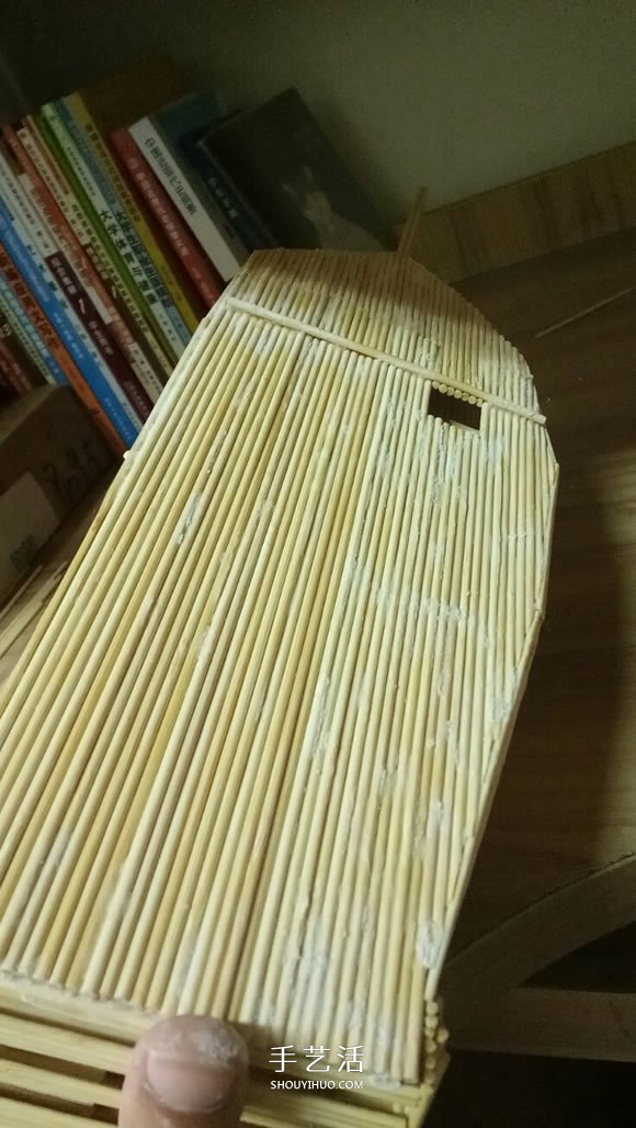 古代战船模型手工制作 纯以一次性筷子完成 -  www.shouyihuo.com
