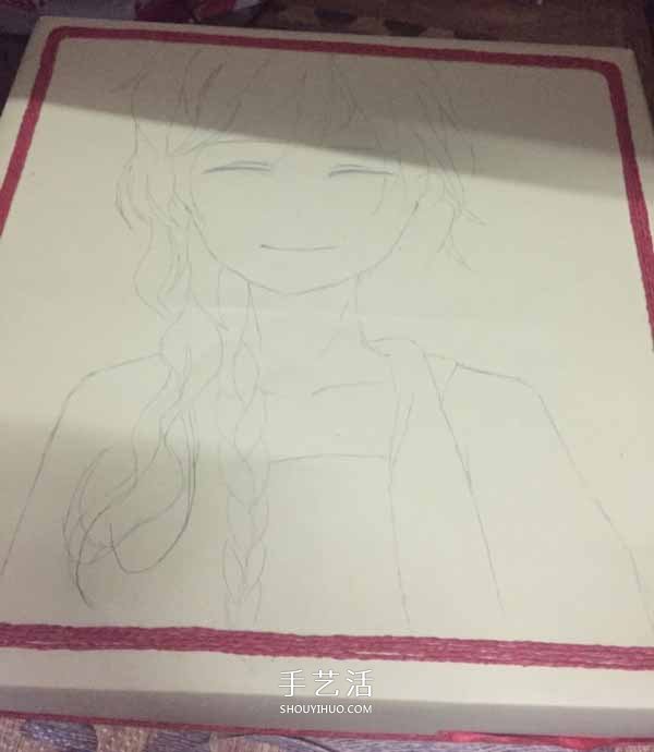 简单的人物衍纸画教程 衍纸制作卡通人物图解 -  www.shouyihuo.com