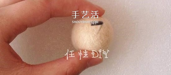 羊毛毡戳圆球的方法 最简单的基础教程图解 -  www.shouyihuo.com
