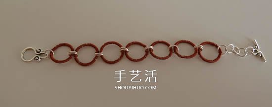 DIY铜线手链的步骤图 铜线手工制作手饰教程 -  www.shouyihuo.com