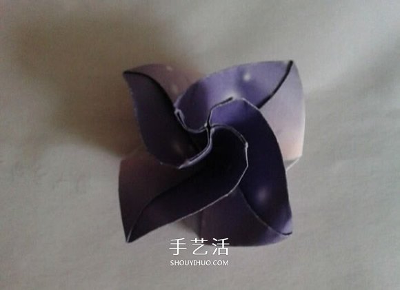 钻石玫瑰折法图解步骤 梦幻钻石玫瑰花折纸 -  www.shouyihuo.com