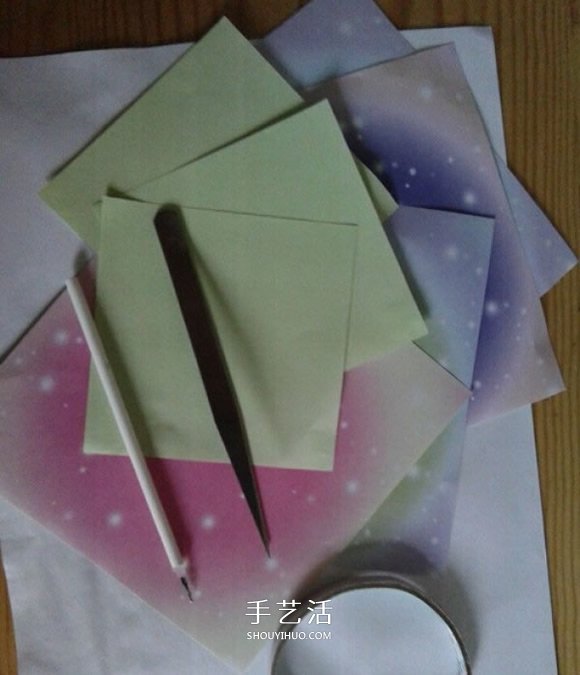 钻石玫瑰折法图解步骤 梦幻钻石玫瑰花折纸 -  www.shouyihuo.com