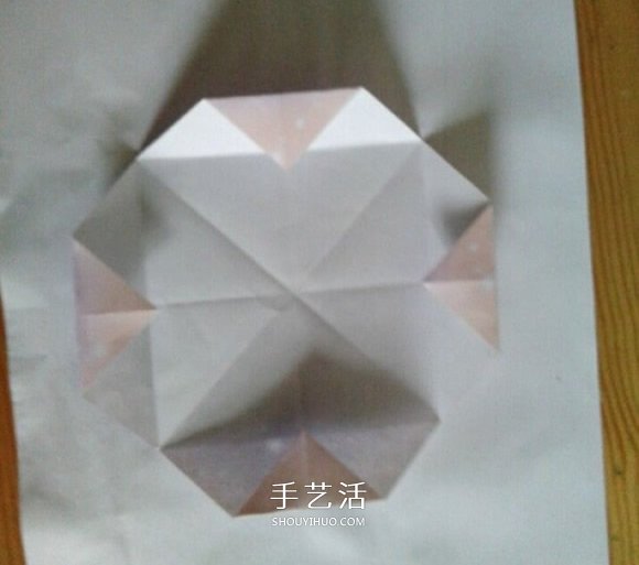 钻石玫瑰折法图解步骤 梦幻钻石玫瑰花折纸 -  www.shouyihuo.com