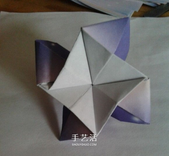 钻石玫瑰折法图解步骤 梦幻钻石玫瑰花折纸 -  www.shouyihuo.com
