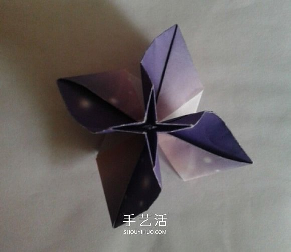 钻石玫瑰折法图解步骤 梦幻钻石玫瑰花折纸 -  www.shouyihuo.com
