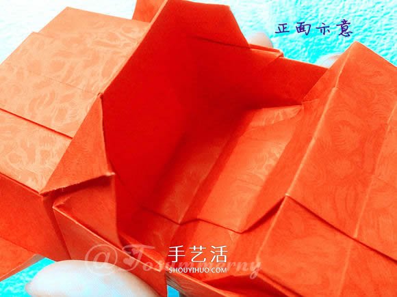 折纸汽车的详细教程 折一辆帅气的敞篷车图解 -  www.shouyihuo.com