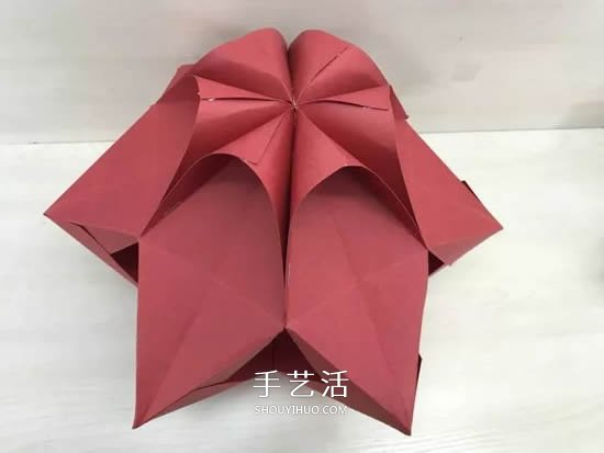 元旦新年小手工 折纸制作漂亮的纸灯笼图解 -  www.shouyihuo.com