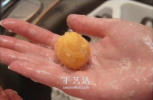 羊毛毡插花装饰品DIY 只要把羊毛搓成球就可以 -  www.shouyihuo.com