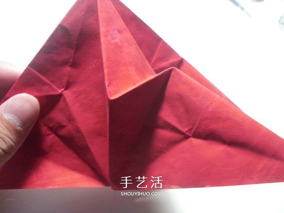 手工篝火的折纸方法 怎么折纸火焰图解教程 -  www.shouyihuo.com