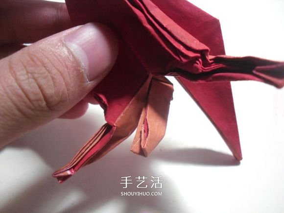 手工篝火的折纸方法 怎么折纸火焰图解教程 -  www.shouyihuo.com