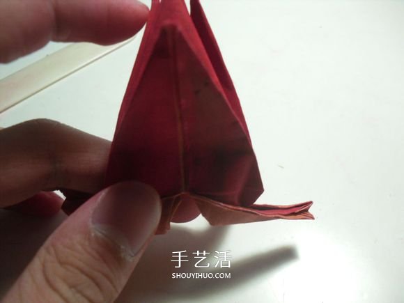 手工篝火的折纸方法 怎么折纸火焰图解教程 -  www.shouyihuo.com