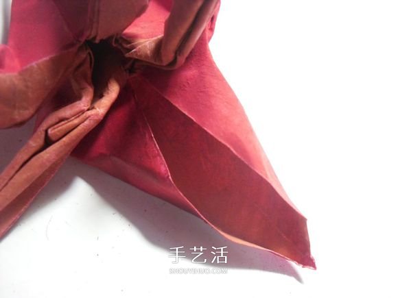 手工篝火的折纸方法 怎么折纸火焰图解教程 -  www.shouyihuo.com