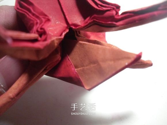 手工篝火的折纸方法 怎么折纸火焰图解教程 -  www.shouyihuo.com