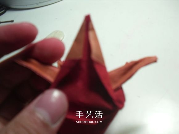 手工篝火的折纸方法 怎么折纸火焰图解教程 -  www.shouyihuo.com
