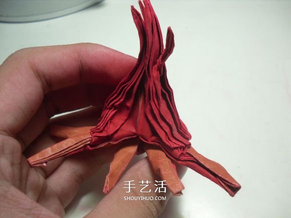 手工篝火的折纸方法 怎么折纸火焰图解教程 -  www.shouyihuo.com