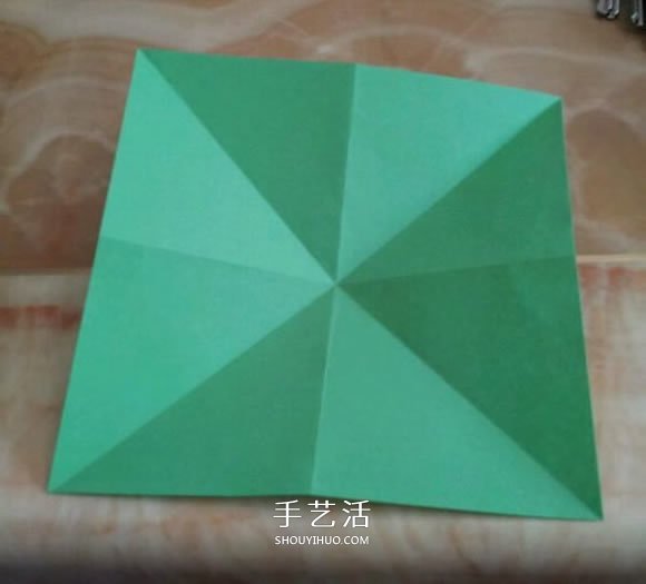 简单手工折纸盒子图解 漂亮的正方形纸盒折法 -  www.shouyihuo.com