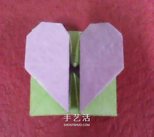 情侣互赠礼物的包装盒 漂亮爱心礼品盒的折法 -  www.shouyihuo.com