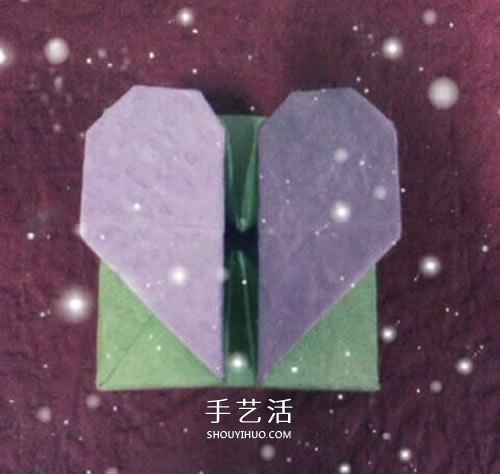 情侣互赠礼物的包装盒 漂亮爱心礼品盒的折法 -  www.shouyihuo.com