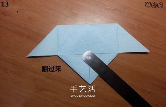 卡通天使的折纸教程 手工折可爱的天使图解 -  www.shouyihuo.com