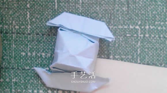 简单小帽子的折纸方法 带帽檐帽子怎么折图解 -  www.shouyihuo.com