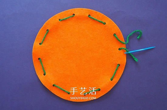 万圣节南瓜袋制作方法 布艺南瓜糖果袋的做法 -  www.shouyihuo.com