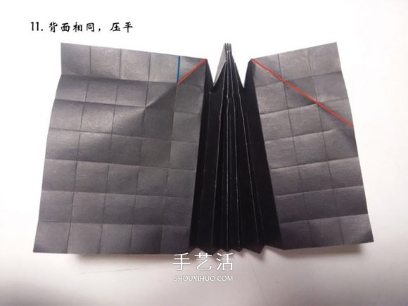 折纸蝴蝶的详细步骤图 手工菜粉蝶的折法图解 -  www.shouyihuo.com