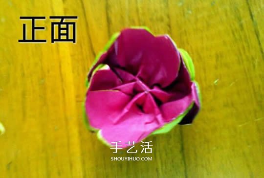 月季花的折法简单易学 情人节月季花手工制作 -  www.shouyihuo.com