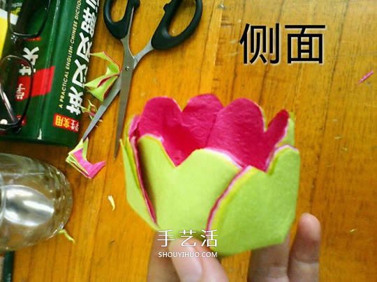月季花的折法简单易学 情人节月季花手工制作 -  www.shouyihuo.com