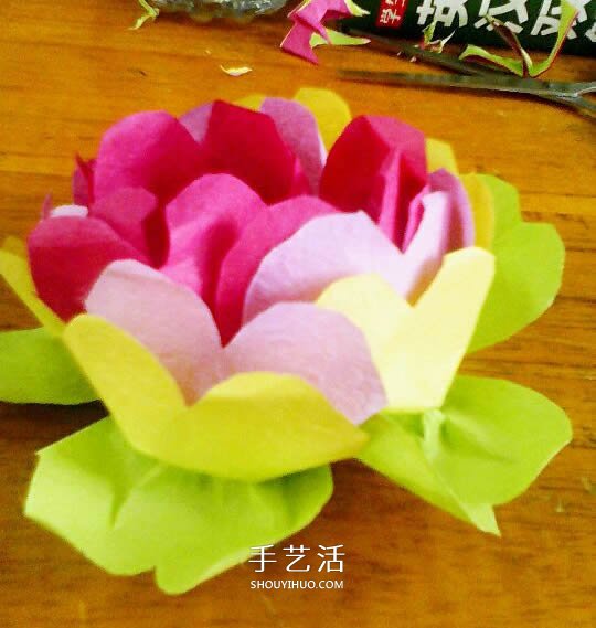 月季花的折法简单易学 情人节月季花手工制作 -  www.shouyihuo.com