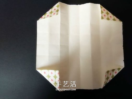 简单格子爱心怎么折 格纹桃心的折叠方法图解 -  www.shouyihuo.com