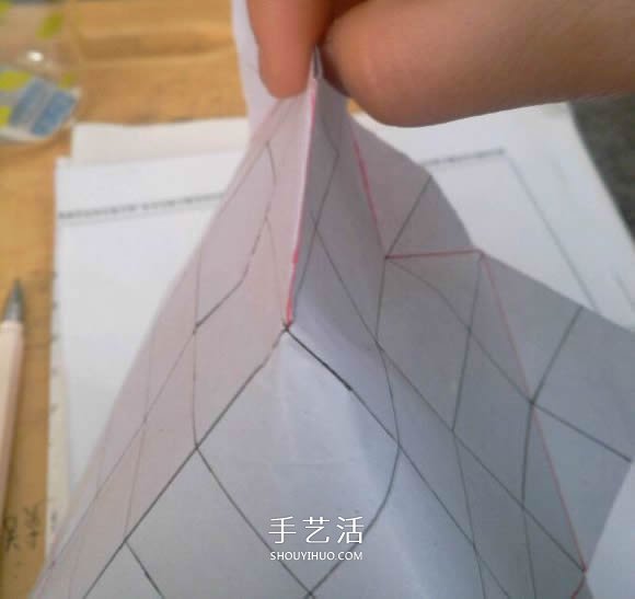 罗斯巴德玫瑰花的折法 折纸卷心福山的步骤图 -  www.shouyihuo.com