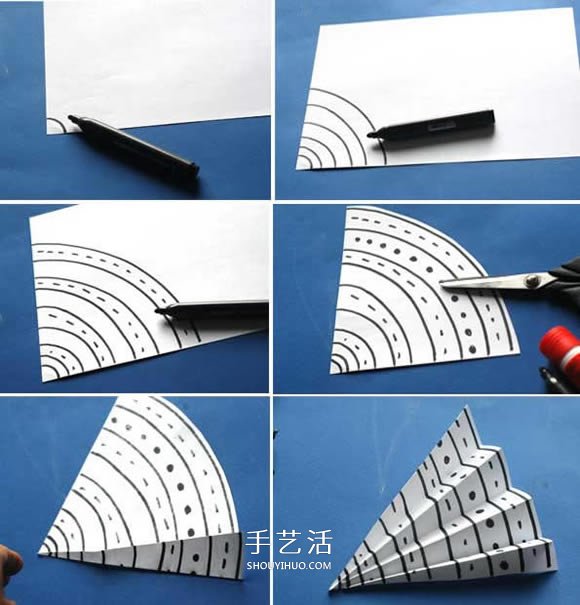 简单立体雨天卡片的做法 手工制作小雨伞卡片 -  www.shouyihuo.com