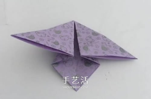 简单飞机手偶的折法 幼儿手工折纸手偶小飞机 -  www.shouyihuo.com