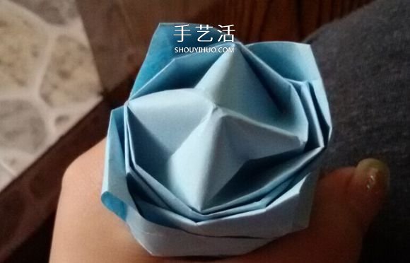 卷心川崎玫瑰折法图解 详细川崎卷心玫瑰折法 -  www.shouyihuo.com