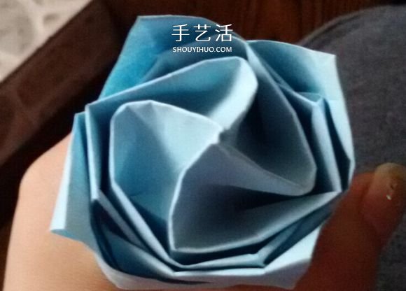 卷心川崎玫瑰折法图解 详细川崎卷心玫瑰折法 -  www.shouyihuo.com