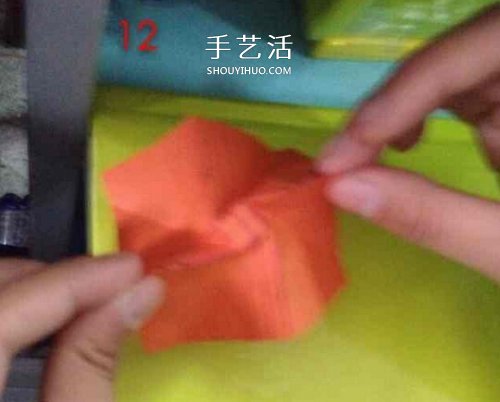 详细折纸玫瑰教程 可爱手指玫瑰花的折法图解 -  www.shouyihuo.com
