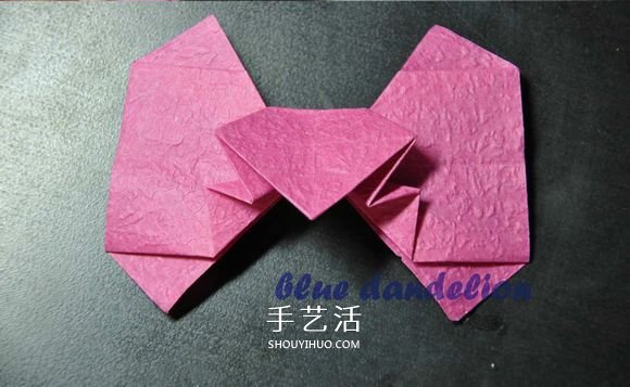 浪漫蝴蝶心的折法图解 折纸蝴蝶爱心的步骤图 -  www.shouyihuo.com