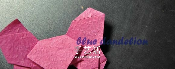 浪漫蝴蝶心的折法图解 折纸蝴蝶爱心的步骤图 -  www.shouyihuo.com