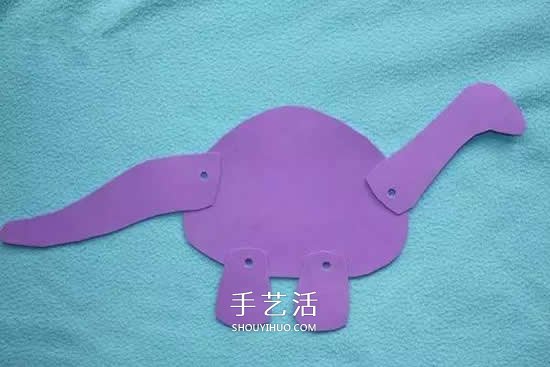 卡纸做恐龙玩具的方法 全身关节都可以活动 -  www.shouyihuo.com