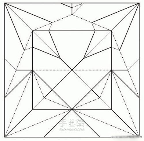 HTQ蝴蝶基本型的折纸方法 木有整形的步骤！ -  www.shouyihuo.com