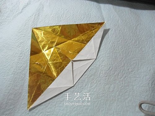 HTQ蝴蝶基本型的折纸方法 木有整形的步骤！ -  www.shouyihuo.com