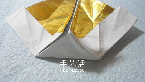 HTQ蝴蝶基本型的折纸方法 木有整形的步骤！ -  www.shouyihuo.com