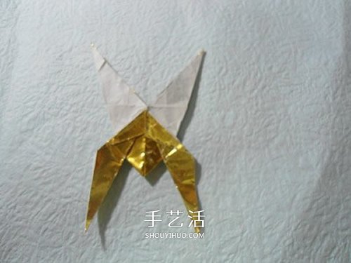 HTQ蝴蝶基本型的折纸方法 木有整形的步骤！ -  www.shouyihuo.com