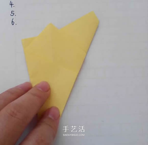 五瓣佐藤玫瑰折法图解 怎么折佐藤玫瑰花步骤 -  www.shouyihuo.com