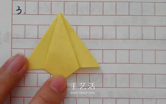 五瓣佐藤玫瑰折法图解 怎么折佐藤玫瑰花步骤 -  www.shouyihuo.com